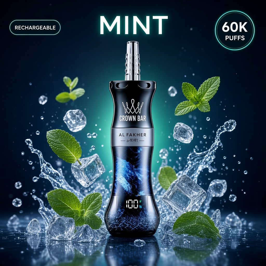 Al Fakher Crown Bar 60K – Mint — оригинален Al Fakher вејп